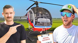 A helicopter mishap during maintenance