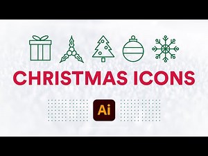 How to Make Christmas Vector Icons in Illustrator — How to Use Adobe Illustrator (Part 5)