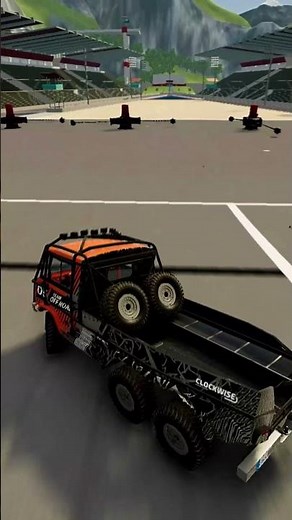 Extreme Rally Off-Road Truck Ramp Jump 😱💥 | Survival or Total Destruction? #shorts #beamngdrive