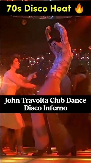 John Travolta’s Iconic Club Groove Dance | Disco Inferno | Hit Legendary 70s Disco Vibes Music #70s