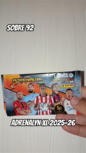 SOBRE 92 ADRENALYN XL 2025-26 #laliga #panini #futbol #football #mundial #goals #unboxing #fifa
