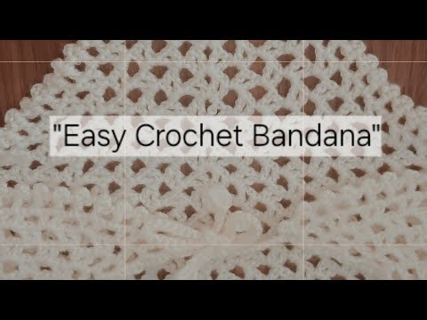 How to Crochet a Stylish Hair Bandana || Crochet Hair Bandana Tutorial