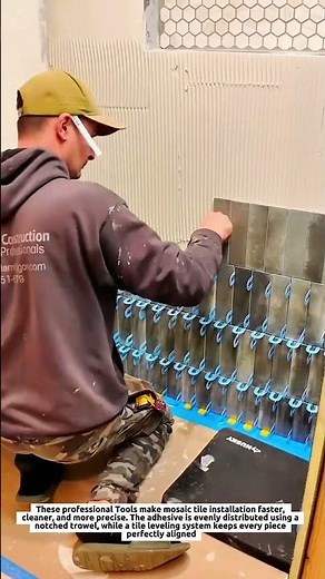 Precision Mosaic Tile Installation Tools | Perfect Wall Alignment with 5 cm Decorative Tile System