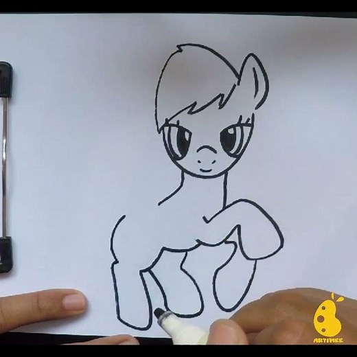 How to Draw Rainbow Dash #Shorts