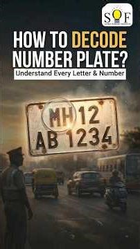 How to Decode a Vehicle Number Plate? #YouTubeShorts #Shorts #ShortsFeed #ShortsIndia #ViralShorts