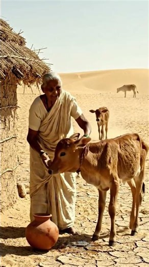 Budi Maa ne bachaya pyaasa cow🥺💔 | Emotional AI Story”