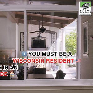 2.3K views · 111 reactions | We're looking for 150 homeowners in RACINE COUNTY for a window & door transformation! ✅ You Must Be A Wisconsin Resident ✅ You Must Live In An Eligible Zip Code ✅ You Must Have Windows or Doors Older Than 10 Years Old See if you qualify: https://lp.teamrenewal.com/ogw | Renewal by Andersen of Greater Wisconsin | Facebook
