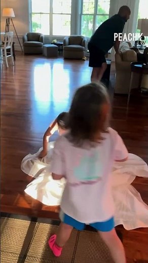 Hopefully that's not his mom's wedding dress! 😄
