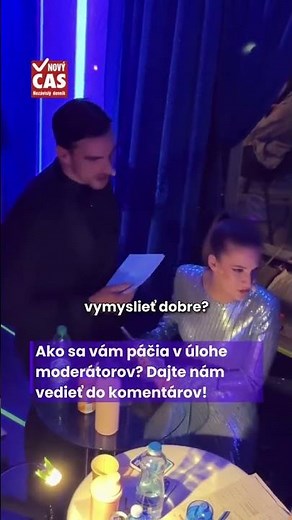 Takto sa na živé vysielanie pripravuje moderátorská dvojica Adam Bardy a Janka Kovalčíková. 🎤