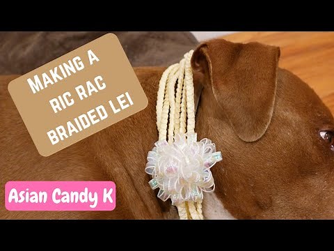 Making a Ric Rac Braided Ribbon Lei