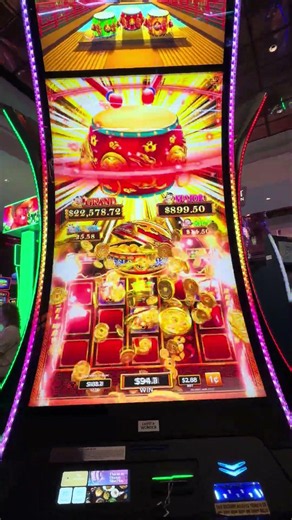 Dancing Drums Ultimate Explosion 1 cent denomination dragon line hit 2.88 bet