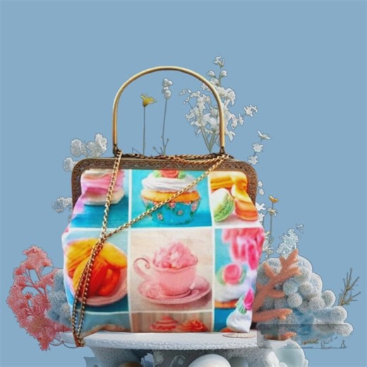 Cute Cupcake Kiss Lock Purse – Handmade Pastel Dessert Handbag – Kawaii Style Bag With Chain Strap – Gift for Her - Etsy