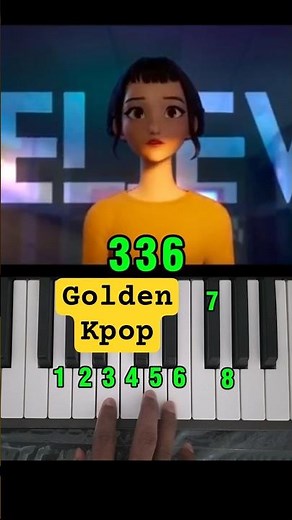 How to Play Golden KPOP Demon Hunters | Easy Piano Tutorial #shorts #kpop
