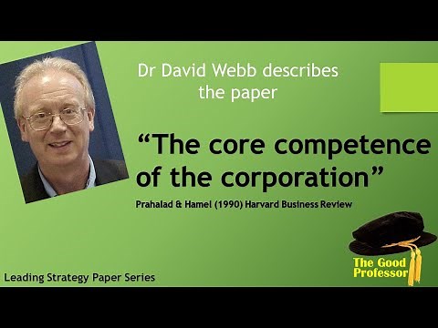 Leading Strategy Paper Series: Prahalad and Hamel 1990 "The core competence of the corporation"