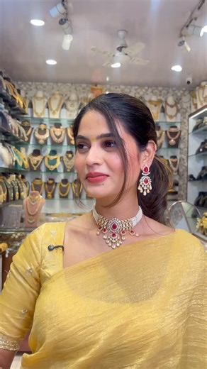 Nihaan silver & Fashion Jewellery on Instagram: "A graceful Kundan choker adorned with rich ruby-red stones, giving a royal yet feminine charm. The delicate pearl strands sit comfortably on the neck, adding elegance and softness. Intricate hand-finished Kundan work sparkles beautifully with every movement. Matching dangling earrings frame the face perfectly, enhancing bridal and festive looks. #nihaanfashionjewellery #inspirationjewellery #jadaujewellery #shopnownihaanfashionjewellery #bridaljew