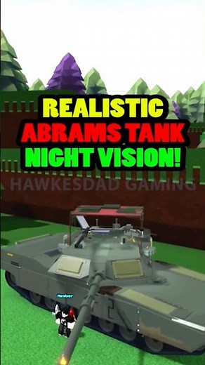 Roblox Build a Boat for Treasure Realistic Abrams Tank with Night Vision! #babft #roblox