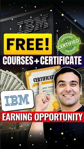 FREE Python and Data Science Course by IBM 💼🔥 #shorts