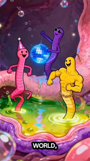 What’s Going On Inside Your Stomach 😱 | Funny Worm Party!