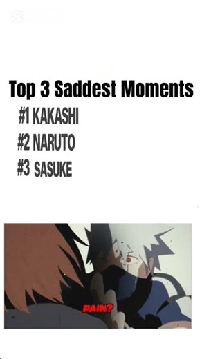 part 2 l Top 3 Saddest Naruto Moments 😭💔 #shorts