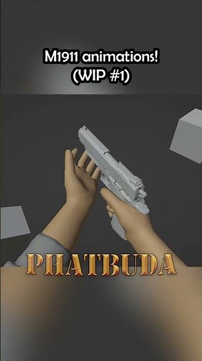 M1911 Animations! 🔫 Viewmodel Animation #3danimation #blender #blender3d