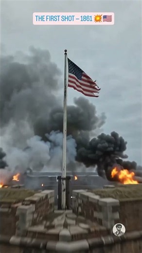 Fort Sumter: The First Shots of the Civil War 🇺🇸 #short #history