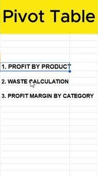Pivot Table Darija #shorts