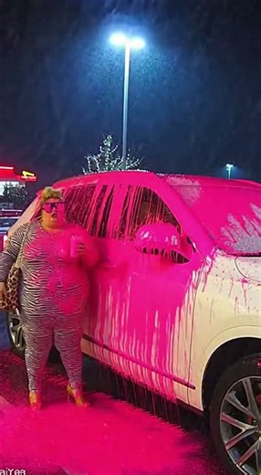 “Christmas In-N-Out CCTV: 500 lb Zebra Karen Complains About Ice – Pink Paint Shake Bomb!” 🎄🦓💗🧨