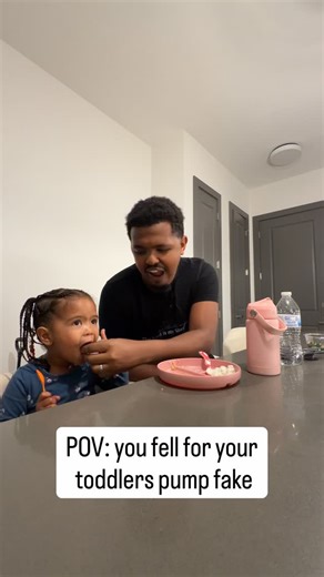 Naz Habte on Instagram: "To this lil girl so funnyyyy! She was ready to try some steak so that she can have a sweet treat, but as soon as she tasted it, she let it fall out her mouth😂😭 Then tells me “so close” like I really almost got her or something. Toddlers man..😂 . #dadlife #girldad #parenthood #dadsofinstagram #toddlerfun"