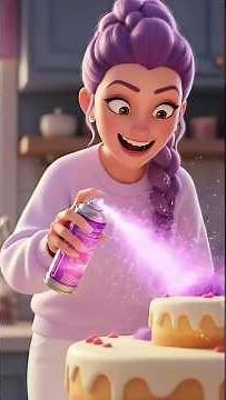 The Best Birthday Cake Challenge! 🎂 Rumi vs Zoey vs Mira ✨ Kpop Demon Hunters #rumi #shorts #kpop