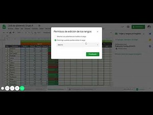 Proteger celdas en Google Sheets