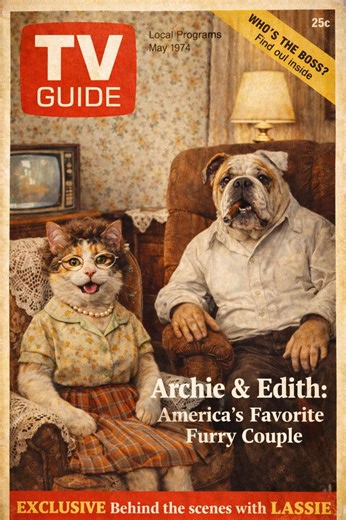 Retro TV Guide Pet Art Print | Vintage Television Cover (digital Download) - Etsy