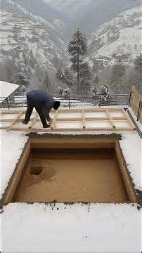 Hidden Mountain Cabin Bunker Build | Step-by-Step Timelapse