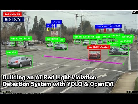 Building an AI Red Light Violation Detection System with YOLO & OpenCV!