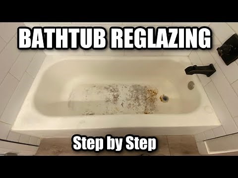 How to Remove paint from a Bathtub and then REGLAZE | Bathtub Stripping process Step by Step