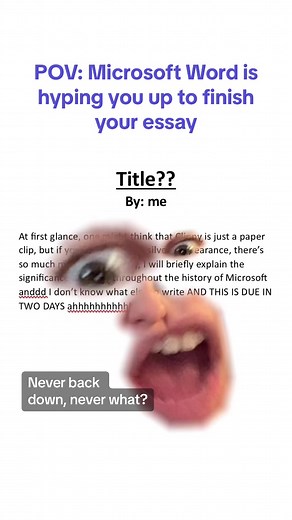 Motivational Microsoft Word for Students to Finish Essays