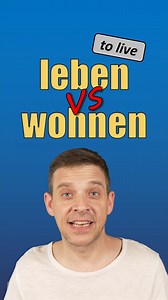 73K views · 2.8K reactions | living or living? ... 浪 The difference between "leben" & "wohnen".  Bis bald!  #StudyGerman #learngerman #lebenoderwohnen #Deutschlernen #germanlanguage | Your German Teacher | Facebook