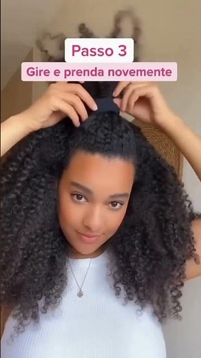 CABELO CACHEADO REALÇADO NESSE PENTEADO SIMPLES #hairstyle #cacheado
