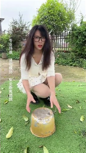 It’s my first time to climb a tree and I’m a little shy. It’s my first time to set off firecrack