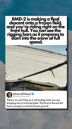 POV RIDING A TANK DROP