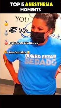 Top 5 Anesthesia Moments 🤣 | #funny #short #funnyshorts