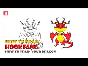 How to Draw Hookfang from How to Train Your Dragon | in MS Paint | Dragon Characters | Hookfang