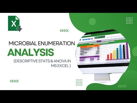 Microbial Enumeration Analysis with Excel: Descriptive Statistics and ANOVA