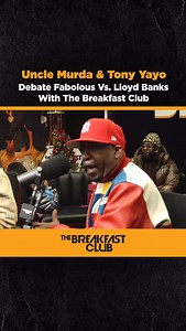 🚨 @unclemurda & @tonyyayo came through to promote their new podcast, @realreportshow , and weighed in on the debate of who’s the better artist: Lloyd Banks or Fabolous. “They be hating on Banks!” | Breakfast Club