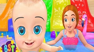 Daddy and kids @ Outdoor Pool with slides and so much fun :) BST Presents Looby Loo Pool Song with slides and inflatable toys ft. daddy, mommy, Baby johnny and chiya. Watch New Episodes here - https://goo.gl/6qFP7r Lyrics: Here we go looby loo, Here we go looby light. Here we go looby loo, All on a Saturday night. You put your right hand in, Your put your right hand out. You give your hand a shake, shake, shake, And turn yourself about Here we go looby loo, Here we go looby light. Here we go loo