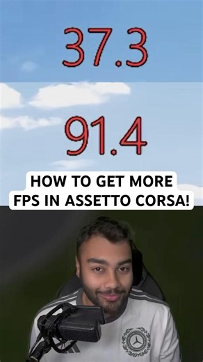 Change these settings NOW for the best FPS in Assetto Corsa! #simracing #assettocorsa #nohesi