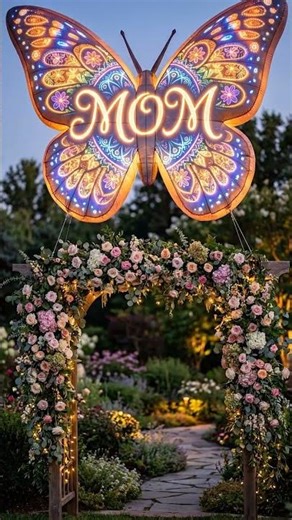 Mom's ego just got a 10ft butterfly inflatable! 🦋😂