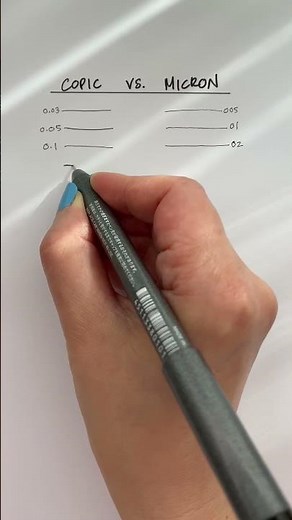 Copic vs. Micron | Which Do You Prefer? | Swatching Pens