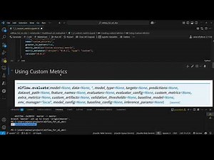 38. Model Evaluation. Custom Metrics.