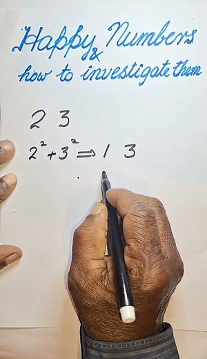 Happy Numbers & how to investigate them #maths #mathematics #shorts