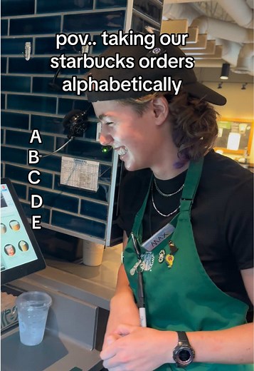 Barista Life: Taking Starbucks Orders Alphabetically